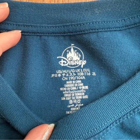 DISNEYLAND RESORT Disney Park Patch Icons Blue Long Sleeve Shirt - Picture 4 of 7